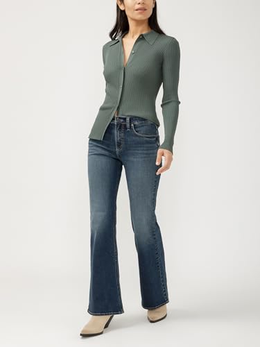 Silver Jeans Co. Women's Most Wanted Mid Rise Flare Jeans2