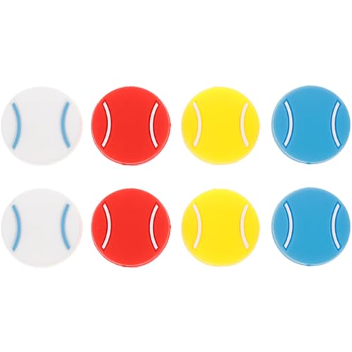 SUPVOX 8Pcs Tennis Racket Dampeners Silicone Vibration Absorber for Reduced Impact and Enhanced Stability Lightweight Portable Tennis Accessories