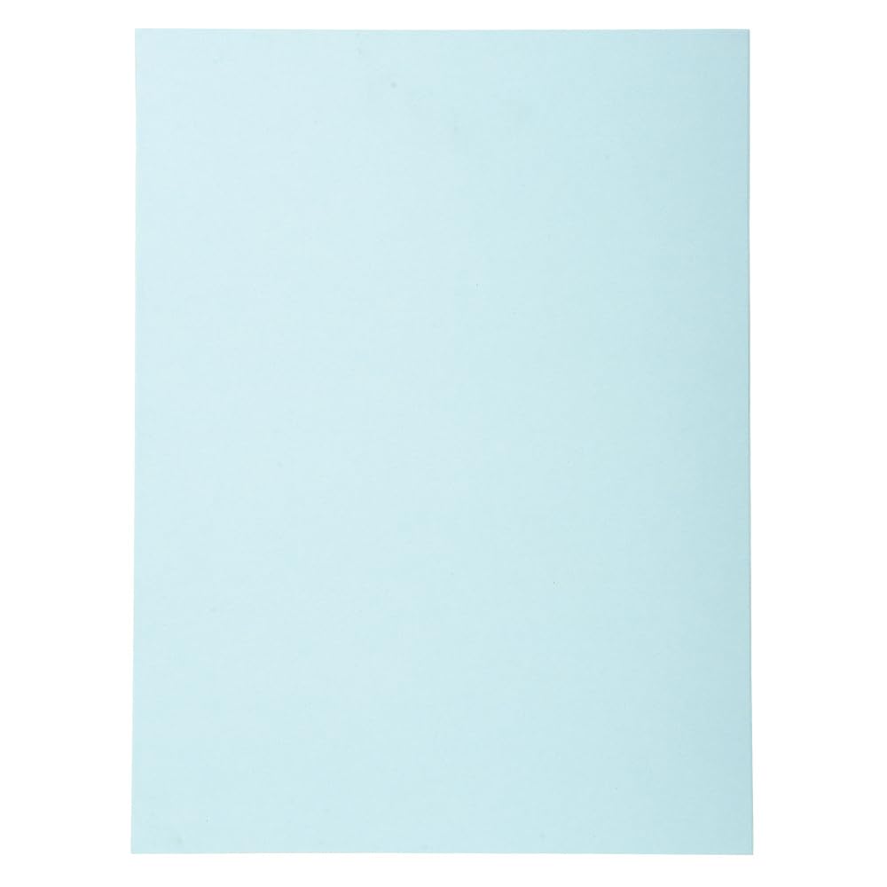 Exacompta - Ref 420206E - Box of 10 Packs of 50 Forever® semi-Rigid folders 170g/m2-100% Recycled and Certified Blue Angel - Size 24 x 32 cm for A4 - Light Blue