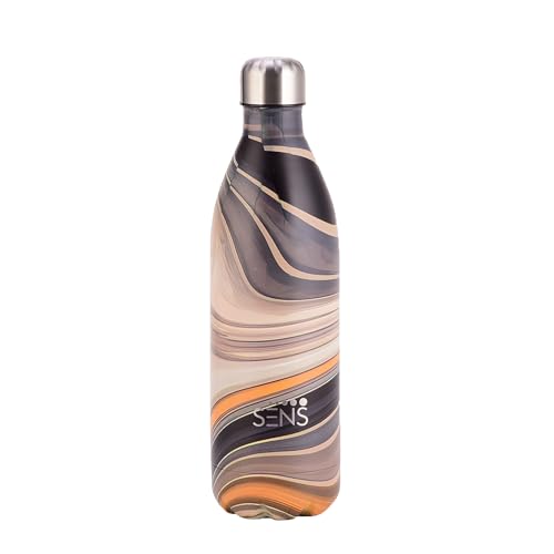 Image of SENS Hydra Pearl Stainless Steel 1000ml Bottle Hot or Cold up to 24 Hours | Leak Proof, BPA Free, Eco-Friendly | Travel | Office | Home | Nebula