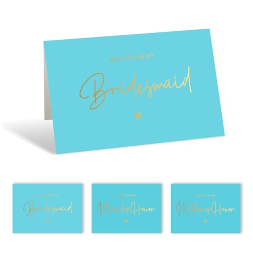 Tarjetas de invitación de boda azul lago para tu fiesta de despedida de soltera íntima
