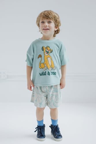Disney Lion King Big Boys' 2-Piece T-Shirt and Shorts Set Sage Green 10-12 - image 3