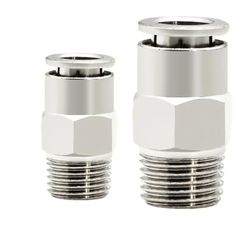 Raccord pneumatique droit PC en cuivre pour tube de 4 à 12 mm x6