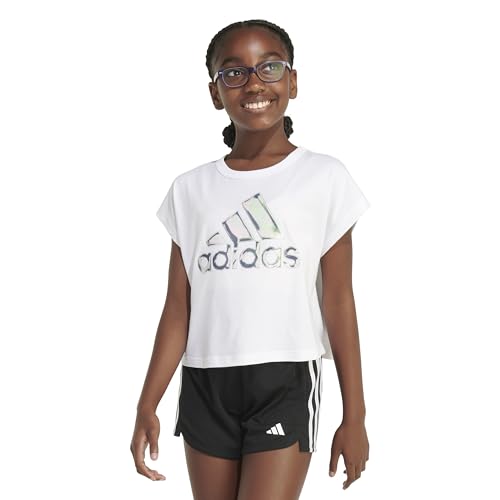 Image of adidas Kids Loose Box Tee S24 (Toddler /Little Kid)