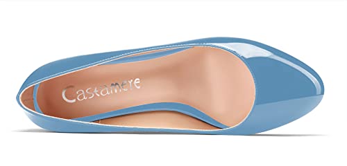 Castamere Chunky Block Low Kitten Heel Round Close Toe Pumps Slip-on Cute Classic Dress Shoes4