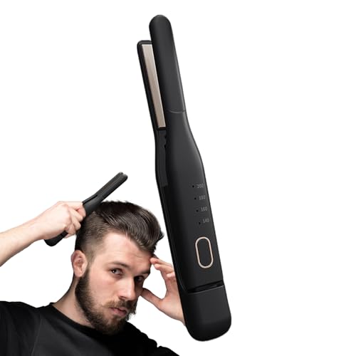 Plancha de pelo - 4 Temperaturas Calentamiento Rápido Estilo | Plancha Portátil - Hombres Mujeres Cabello Fino Grueso Hogar Oficina Camping Al Aire Libre