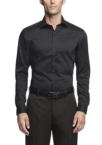 Image of Van Heusen Men's Dress Shirt Slim Fit Ultra Wrinkle Free Flex Collar Stretch