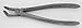 Osung FXX79 Adult Extraction Forceps, Lower 8-8