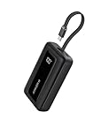 Anker Zolo Power Bank(2025 Upgrade), 20,000mAh 30W High-Speed Portable Charger with Built-In USB-C Cable, Battery Pack For iPhone 17/17 Air/17 Pro/17 Pro Max/16/15 Series, Galaxy, and More