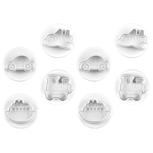 GRIRIW 2 Sets/8pcs Spring Cake Molds Diy Plastic Baking Molds Non-stick Oven Fridge Safe Easy to Demold