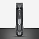 Predyee Manscape - Recortadora de pelotas/cuerpo impermeable IPX7 con luz LED y hoja de cerámica, marido