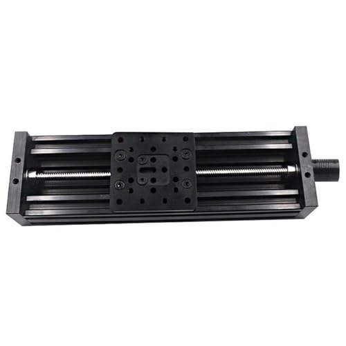 Stepper Screw Linear Motion Screw Slide Table 2mm Pitch 8mm Lead T8 Lead Screw Linear Actuator Stage 150mm 200mm 250mm 300mm Stroke Tapped Block(8mm lead black,300mm stroke)