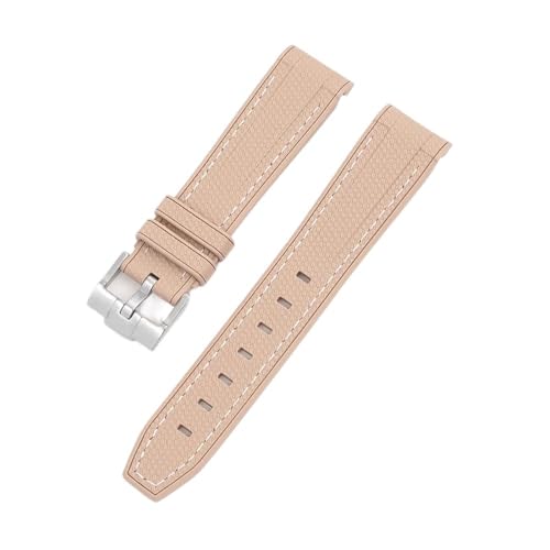 [X] VRXgbv For Swatch X Ή For Omega Ή For Moonswatch Ή XeXX`[obN 20mm 22mm Y fB[X \tg h pvoh(Brown white)