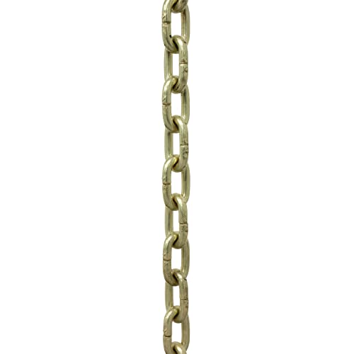 Image of RCH Hardware CH-S53-14-SB Steel Clock Chain 14 Gauge, Satin Brass (1 Foot)