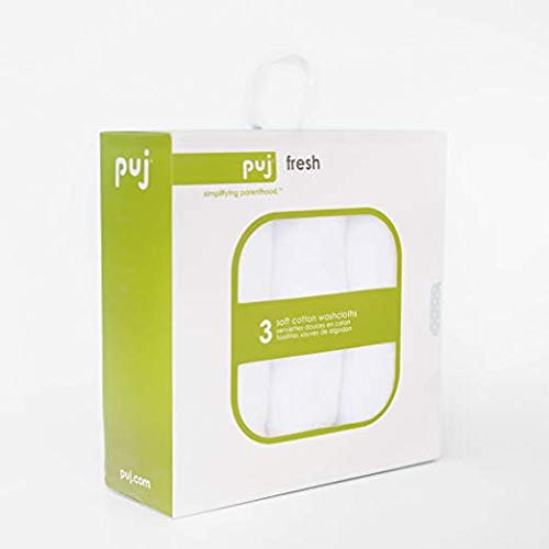 Puj Fresh – 100% Cotton Super Soft Washcloths (Set of 3)