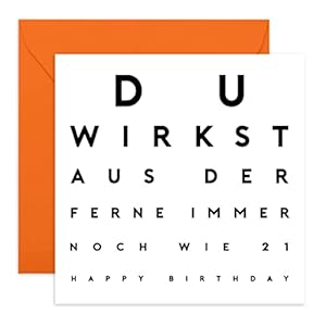 Central 23 – Lustige Geburtstagskarte – Du wirkst aus der Ferne – Humorvolle Glückwunschkarte zum Geburtstag für Männer…