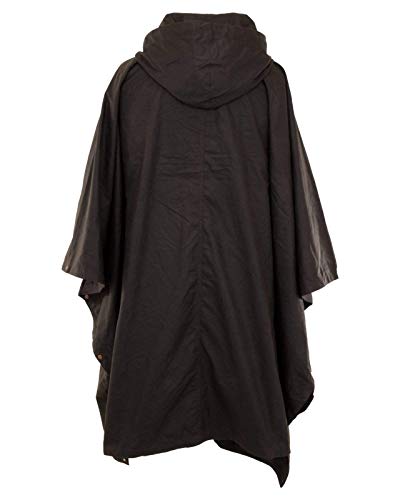 Outback Trading Men 2101 Waterproof Breathable Packable Cotton Oilskin Poncho, One Size2