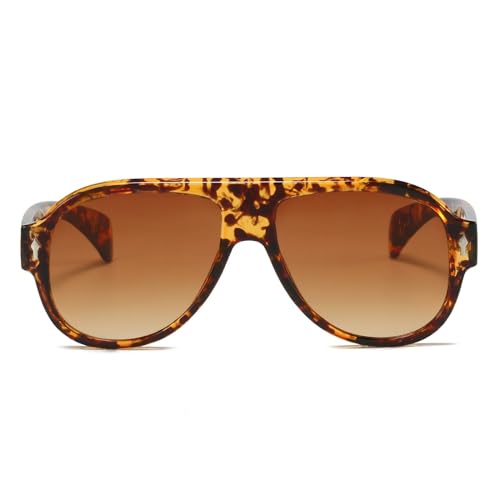 Hanj 70s Retro Sunglasses for Women Men 80s Vintage Fashion Pilot Sunglasses2