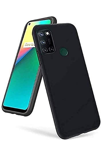 Image of Mobile Back Cover Case for Realme 7I (Silicone Case|CameraProtection|Black SC1510)