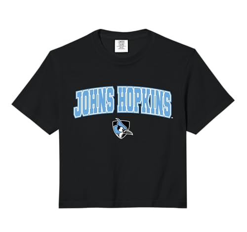 Johns Hopkins University Blue Jays Arch Logo Comfort Colors Crop Top
