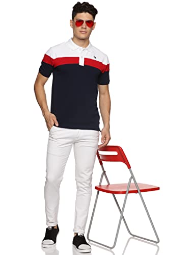 ADRO Men's Premium Cotton Multicolor Polo T-Shirt