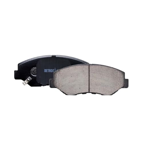 Image of Detroit Axle - 6pc Front Brake Kit for 2002 2003 2004 Honda CR-V | Disc Brake Rotors Ceramic Brake Pads Replacement 11.10 inch inch Rotors