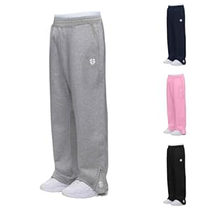 ​Herren Kinder Jogginghose Sweatpants Baumwolle Weite Baggy Breite mit Elastische Bund & Zwei Seitentaschen Warme Herbst Winter Sporthose mit Kordelzug Lounge Bequem Zweiteiliges Set Hoodie und Hose