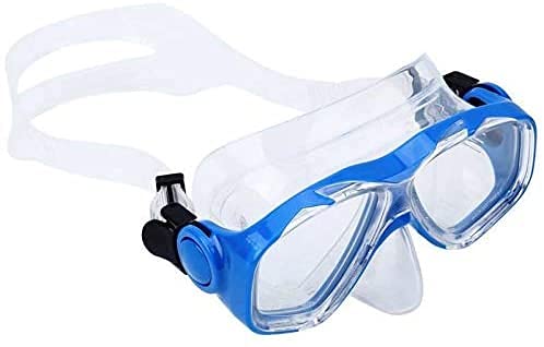 Maschera da snorkeling integrale Maschere da sub Maschera da snorkeling Occhiali in silicone temperato Occhiali da nuoto antiappannamento impermeabili Attrezzatura da snorkeling subacquea con str