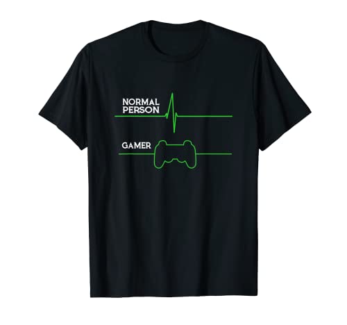 Divertido Video Gamer Heartbeat Gaming Humor Regalo de moda Camiseta