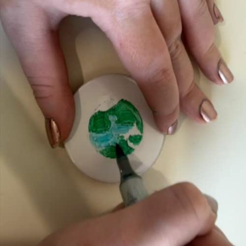 Plain white pinback buttons for DIY crafts - 58mm (2.25in) - pack of 10 - GLOSSY - Thumbnail 4