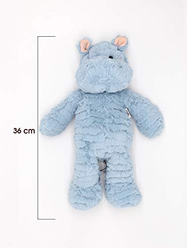 Mollis Kuscheltier - Nilpferd - 36 cm - Plüschtier-Nilpferd - Kinder-Kuscheltier - weiches Stofftier für Kinder und Babys