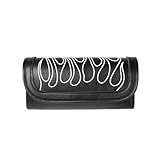 Sacoches de fourche avant, Matériau : PU, boucles métalliques, Emplacement sur la moto : avant