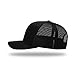 Richardson 112 Classic Six-Panel Adjustable Snapback Trucker Cap | Bulk Packs Available (Black)