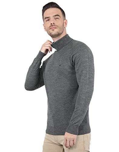 Image of Monte Carlo Men Wool High Neck Pullover Sweater