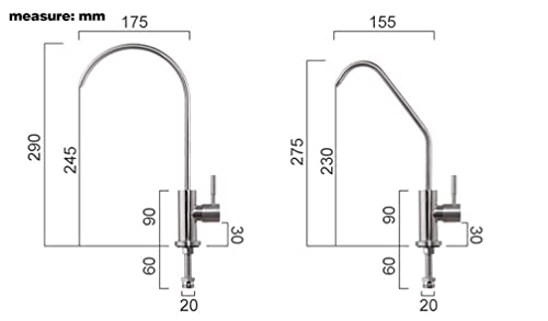 Robinet monotrou pour eau potable de cuisine évier et vasque Noir A
