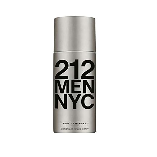 Carolina Herrera Homme, 212 Men NYC Deodorant Natural Spray, 150 g