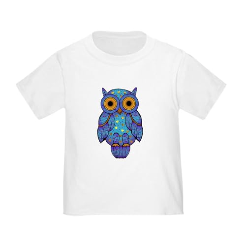 CafePress H00t Owl Toddler T Shirt Toddler Graphic Tee, 100% Cotton White