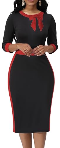 Office Work Pencil Dress for Women Elegant Church Dress Bodycon Midi Dresses for Paty or Meeting Outfits2