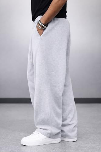 Image of Rockwell Men's Baggy Sweatpants | Cotton Terry Relaxed Fit Joggers for Men | Oversized Streetwear Track Pants | Casual Gym & Everyday Wear| 007