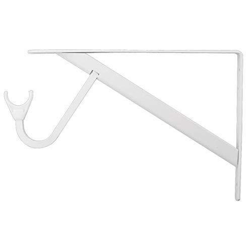 White Max Duty Shelf and Rod Bracket