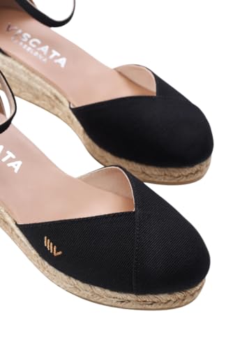 VISCATA Formiga Canvas Espadrille Sandal Wedges, Comfort and Style for Every Occasion, Size 5-12