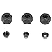 6Pcs Router Collet Replacement Carbon Steel Router Collet Chuck Adapter with Nut 6mm 6.35mm 8mm for Trimmer Engraving Machine