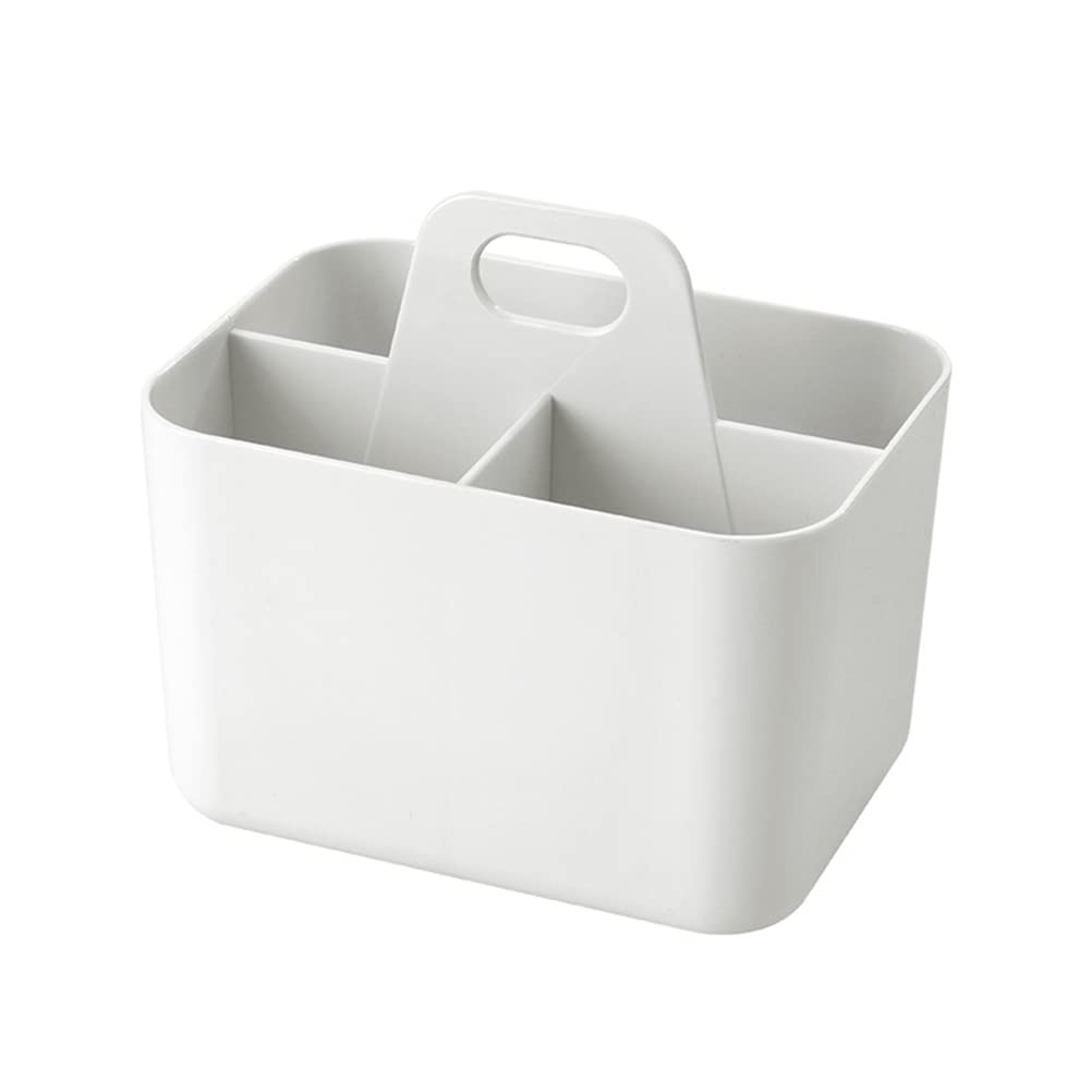 JTLB Divided Shower Caddy Portable Storage Box with Handles Space Saving Storage Basket PET Material Desktop for Dorm