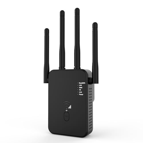 Aenxwa WLAN Repeater WLAN Verstärker 1200Mbit/s Dualband 2,4GHz+5G