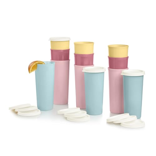 Tupperware 16 oz Tumbler Set 12 Count
