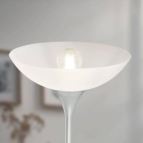 Reality Leuchten Reality R4302-87 Dezwo Piantana, 1xE27, 100 W, Titanio Bianco, 180 cm, 1 Unità, Confezione da 1 - 3