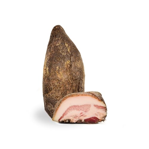 Guanciale Speck italienisch 1.3kg Salumi Pasini® | Italienisches Schweinefleisch Guanciale Schinken | Guanciale Italien für klassische Gerichte