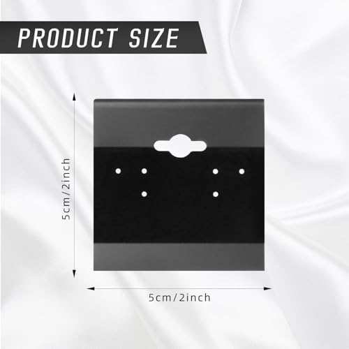 Image of DIY Crafts 200 Pieces Velvet Jewellery Earring Stud Display Holder Cards | Premium velvet jewellery display cards for organising and showcasing Earrings like Studs, Dangles and more