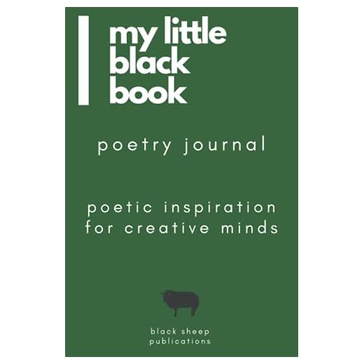 my little black book poetry journal deep green