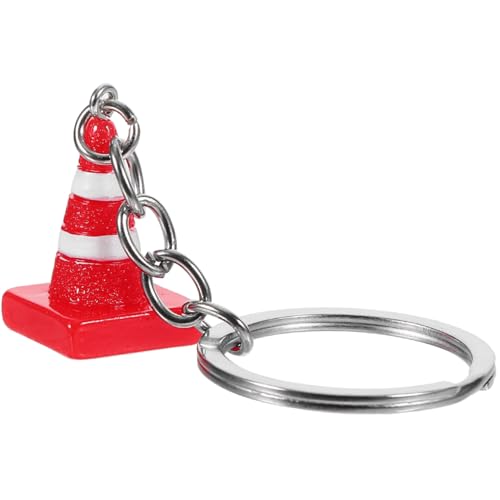 AOKWAWALIY Traffic Cone Keyring Small Keychain Pendant Lightweight Compact Bag Charm Unique Key Hanging Decor for Women Party